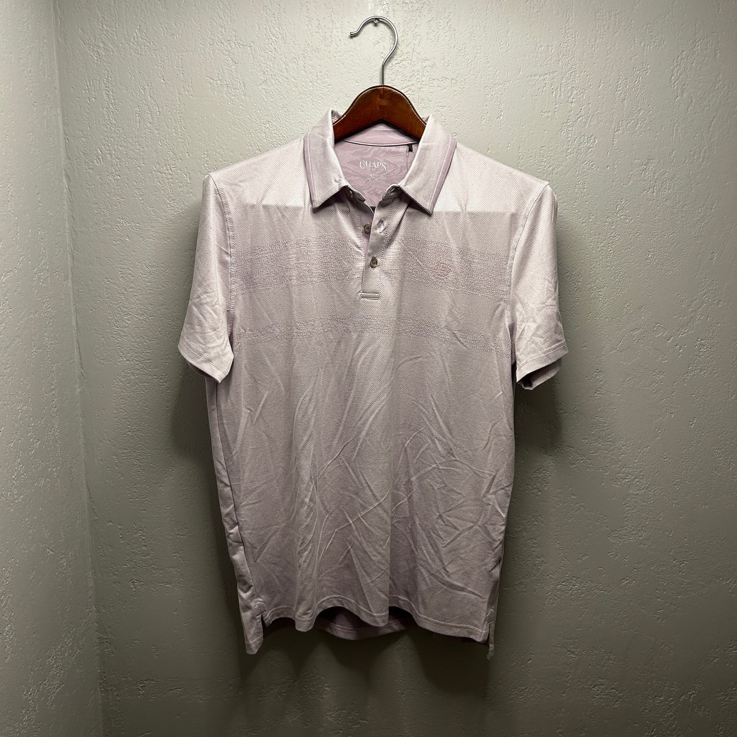 Chaps Golf Men's Grey Performance Polo Shirt Size M, NWT