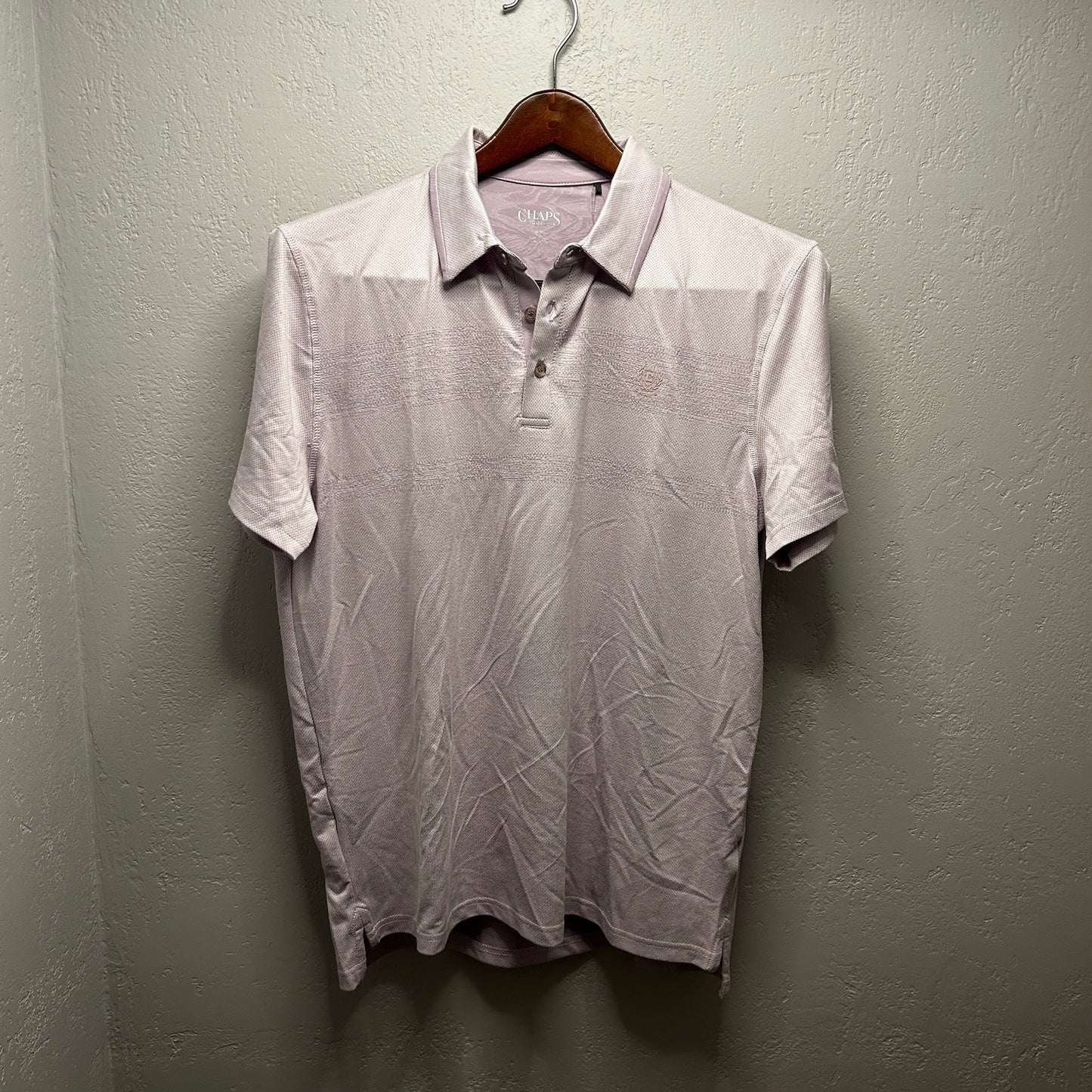 Chaps Golf Men's Grey Performance Polo Shirt Size M, NWT